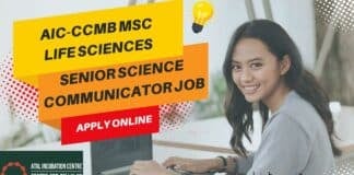 AIC-CCMB MSc Life Sciences