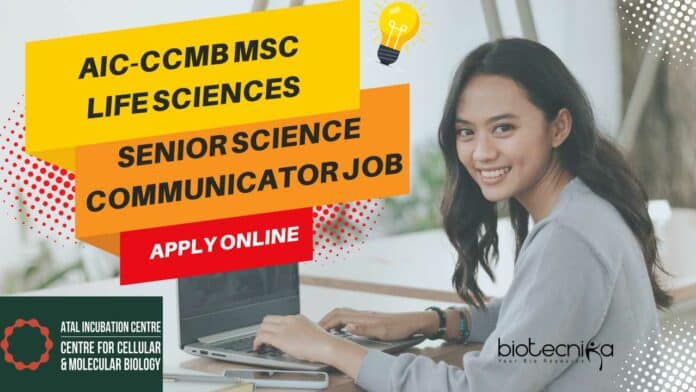 AIC-CCMB MSc Life Sciences