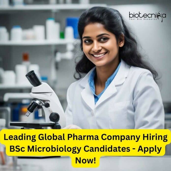 BSc Job Goa at Cipla