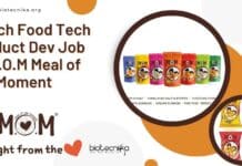 BTech Food Tech Product Dev Job at M.O.M Meal of the Moment BTech Food Tech Product