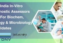 DNV India In-Vitro Diagnostic Assessors Role For Biochem, Biology & Microbiology Candidates DNV India In-Vitro Diagnostic Assessors