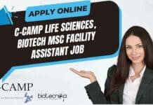 C-CAMP Life Sciences, Biotech MSc Facility Assistant Job – Apply Online C-CAMP Life Sciences Biotech