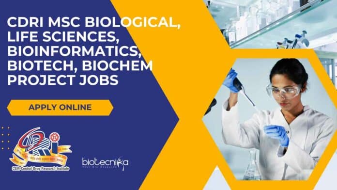 CDRI MSc Bioinformatics