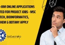 CSIR-IIIM Online Applications Invited For Project Jobs – MSc Biotech, Bioinformatics, Biochem & Botany Apply CSIR-IIIM Project Jobs