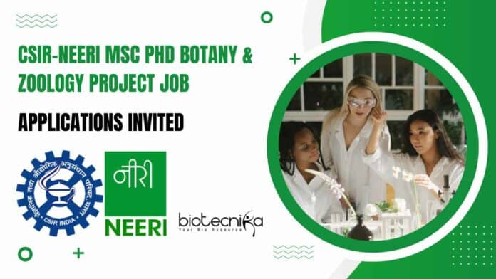 CSIR-NEERI MSc PhD Botany