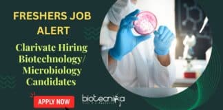 Freshers Biotech Microbiology Job