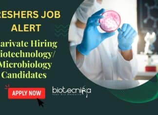 Freshers Biotech Microbiology Job
