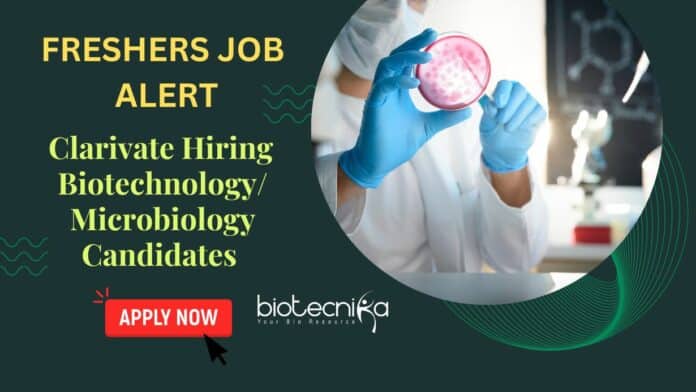 Freshers Biotech Microbiology Job
