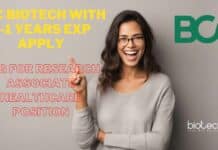 BSc Biotech With 0-1 Years Exp Apply at BCG For Research Associate Healthcare Position Freshers BSc Biotechnology Job
