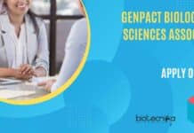 Genpact Biological Sciences Associate