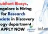 Jubilant Biosys MSc Biology, Biotech, Life Sciences, Genetics, Mol Bio RA Job – Apply Online Jubilant Biosys MSc