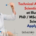 Technical Application Scientist Role at Illumina- PhD / MSc / BSc Candidates Apply Online Technical Application Scientist Illumina- PhD / MSc / BSc Candidates Apply Online