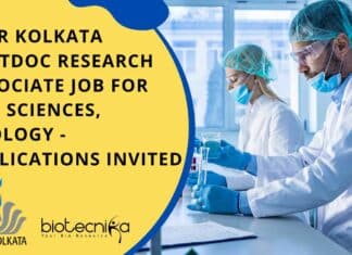 IISER Kolkata Postdoc Research