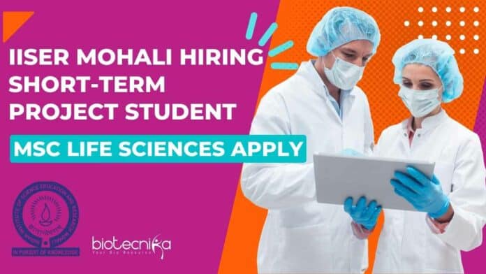 IISER Mohali Short-Term Project