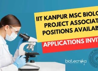 IIT Kanpur MSc Biology Project