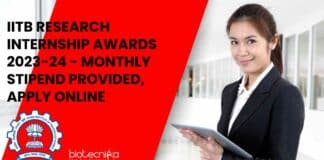 IITB Research Internship Awards 2023-24