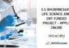 ILS Bhubaneswar Life Science Job - DBT Funded Project - Apply Online