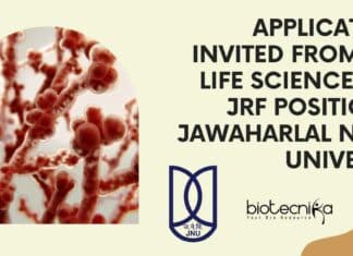JRF Position for MSc Candidates at Jawaharlal Nehru University