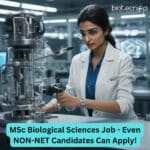 MSc Biological Sciences R&D Assistant Job at JNCASR – Applications Invited JNCASR R&D Assistant Vacancy