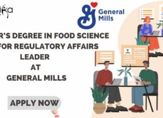 BSc Food Science Regulatory Affairs Job Opening at General Mills, Apply Online