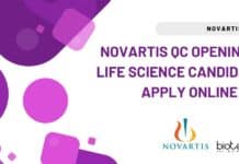 Novartis QC Opening For Life Science Candidates – Apply Online Novartis QC Opening For Life Science Candidates - Apply Online
