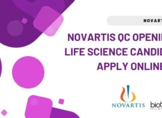 Novartis QC Opening For Life Science Candidates - Apply Online