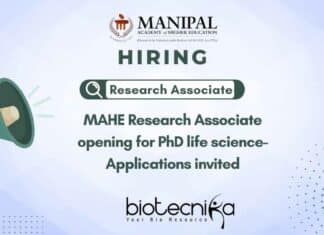 MAHE Research Associate Opening