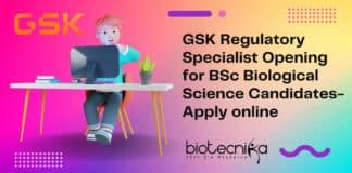 BSc Biological Sciences GSK Job