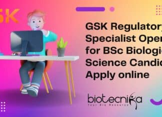 BSc Biological Sciences GSK Job