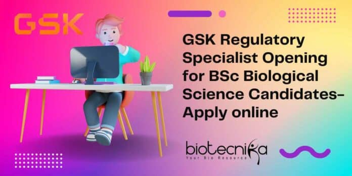 BSc Biological Sciences GSK Job