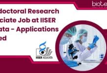 Postdoctoral Research Associate Job at IISER Kolkata – Applications Invited Postdoctoral Research Associate Job