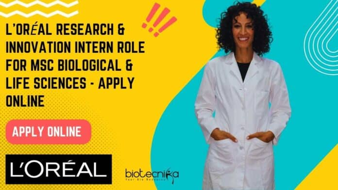 L’Oréal Intern Job Opening