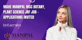 MAHE Manipal MSc Botany