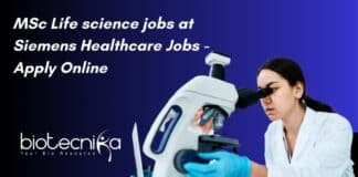 MSc Life science jobs at Siemens Healthcare Jobs - Apply Online