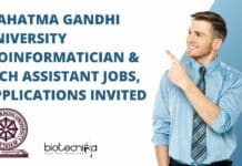 Mahatma Gandhi University Bioinformatician & Tech Assistant Jobs, Applications Invited Mahatma Gandhi University Bioinformatician