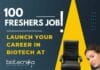 Hurry Freshers! 100 Mega Job Openings For BDO Post – 🚀 Launch Your Career in Biotech at Biotecnika! Freshers Biotech Job in Bangalore