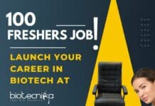 Freshers Biotech Job in Bangalore