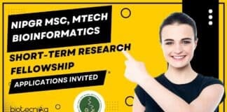 NIPGR MSc MTech Bioinformatics