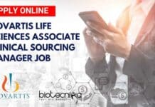 Novartis Life Sciences Associate Clinical Sourcing Manager Job, Apply Online Novartis Life Sciences Associate