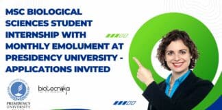 Presidency University Student Internship