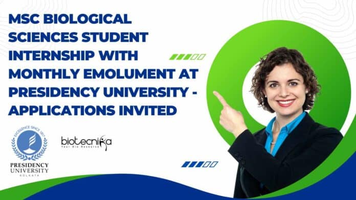 Presidency University Student Internship
