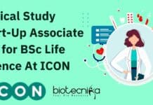 Clinical Study Start-Up Associate Job For BSc Life Science At ICON Clinical Study Start-Up Associate