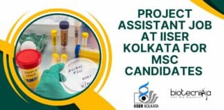 Project Assistant Job at IISER
