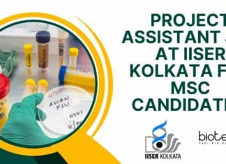 Project Assistant Job at IISER