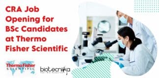 CRA Job Opening for BSc Candidates at Thermo Fisher Scientific
