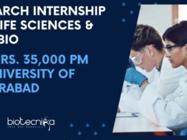 Research Internship For Life