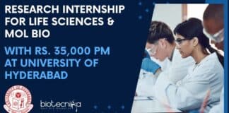 Research Internship For Life