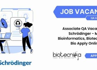 Schrödinger Associate QA Scientist