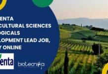 Syngenta Agricultural Sciences Biologicals Development Lead Job, Apply Online Syngenta Agricultural Sciences