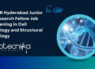 TIFR Hyderabad Junior Research Fellow Job Opening in Cell Biology and Structural Biology